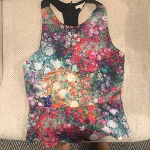 Cute crop,razor back blouse!